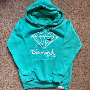 Diamond Supply Co teal hoodie